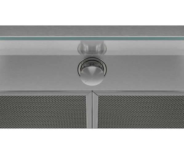 De Bosch DBB96AF50 inbouw afzuigkap is eenvoudig te bedienen met één draaiknop