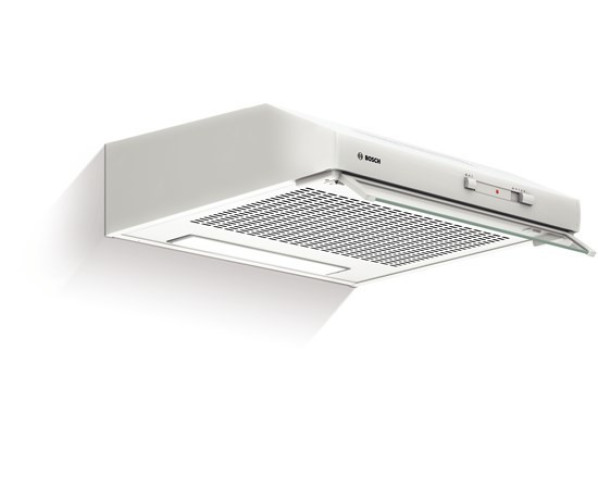 De Bosch DHU642D onderbouw afzuigkap wit heeft een afzuigcapaciteit van 240 m3/uur