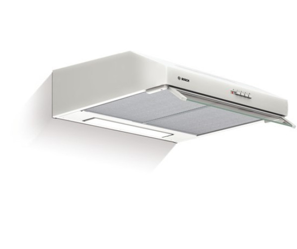 De Bosch DHU672U onderbouw afzuigkap wit heeft een afzuigcapaciteit van 350 m3/uur