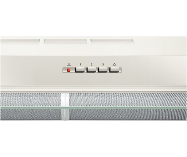 Het bedieningspaneel van de Bosch DHU672U onderbouw afzuigkap wit