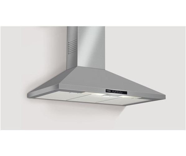 De Bosch DWW09W650 afzuigkap wand is een prachtig roestvrijstalen schouwmodel