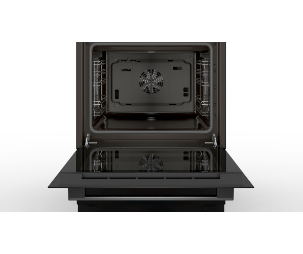 Zwarte Bosch HLN39A060U met 7 ovenfuncties zoals pizzastand en grootvlakgrill