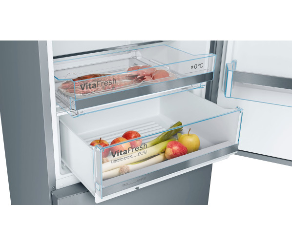 Bosch KGE49VI4A rvs koelkast - NoFrost en 70 cm. breed