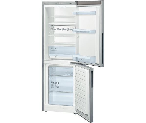 Het interieur van de Bosch KGV33VL31 koelkast rvs-look