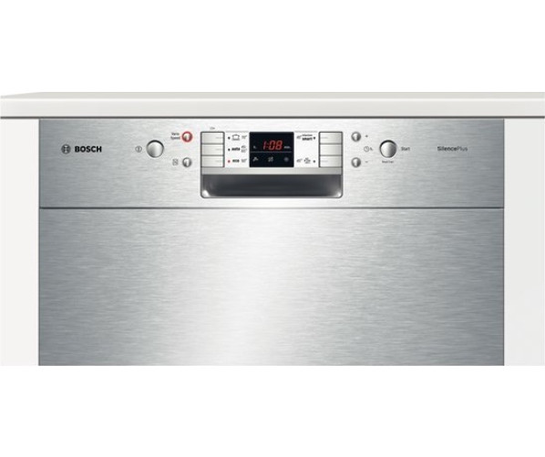 De BOSCH SMU59M25EU vaatwasser onderbouw beschikt over een digitaal bedieningspaneel