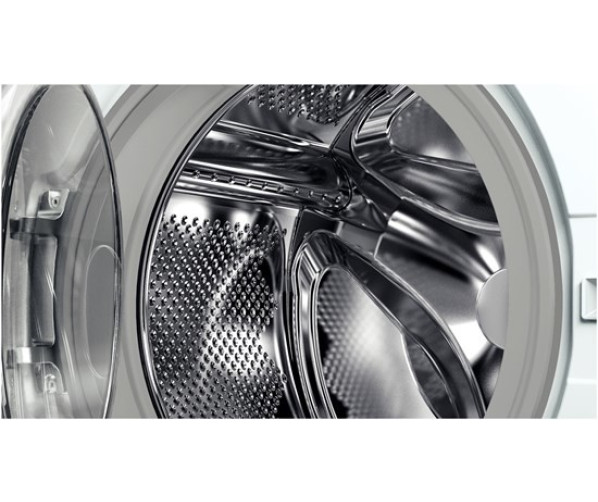 De Bosch WAE28396NL wasmachine is voorzien van de nieuwe trommel met kleinere gaatjes voor behoedzaam wassen