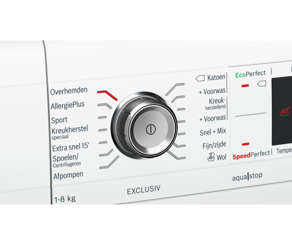 De Bosch WAW32582NL beschikt over een 100% waterbeveiliging en een eenvoudige bediening