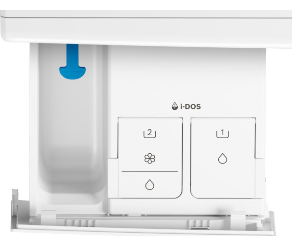 De Bosch WAXH2E90NL wasmachine heeft een wasmiddellaatje voor verschillende soorten wasmiddel