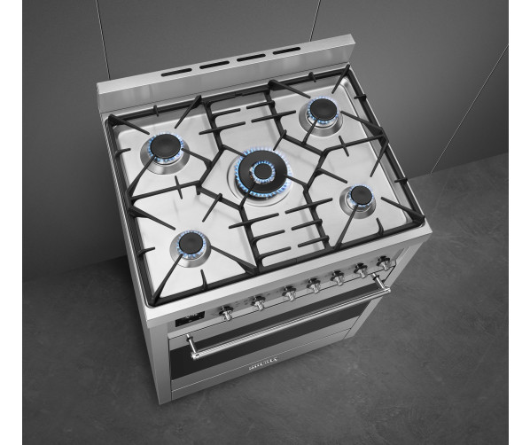 Smeg C7GMXNLK9 fornuis roestvrijstaal - 70 cm. breed
