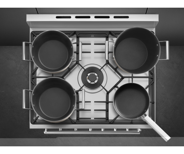 Smeg C7GMXNLK9 fornuis roestvrijstaal - 70 cm. breed