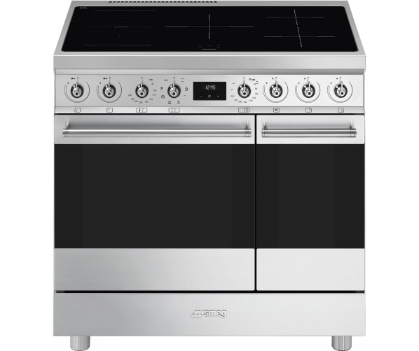 Smeg C92IMX2 inductie fornuis met dubbel oven - rvs