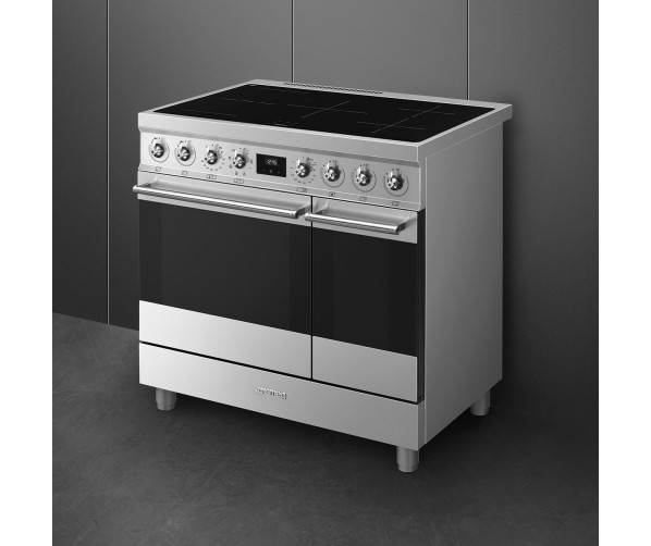 Smeg C92IMX2 inductie fornuis met dubbel oven - rvs