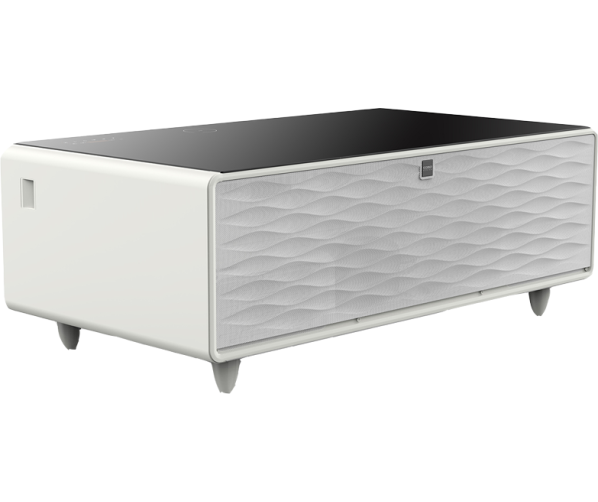 CASO Sound & Cool Wit salon tafel met koellades, speakers en draadloos opladen telefoon