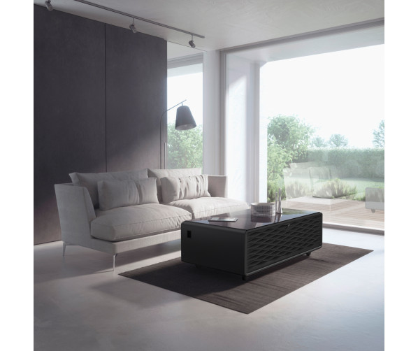 CASO Sound & Cool Zwart salon tafel met koellades, speakers en draadloos opladen telefoon