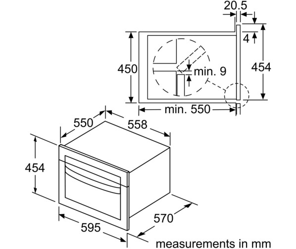 Maattekening Constructa CN462253 combi magnetron