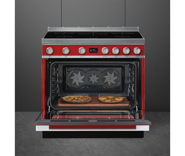 Smeg CPF9IPR inductie fornuis - rood