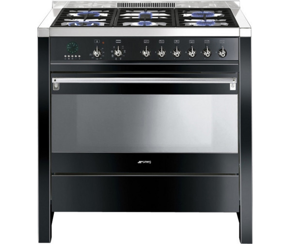 Smeg CS19NLN7 fornuis zwart