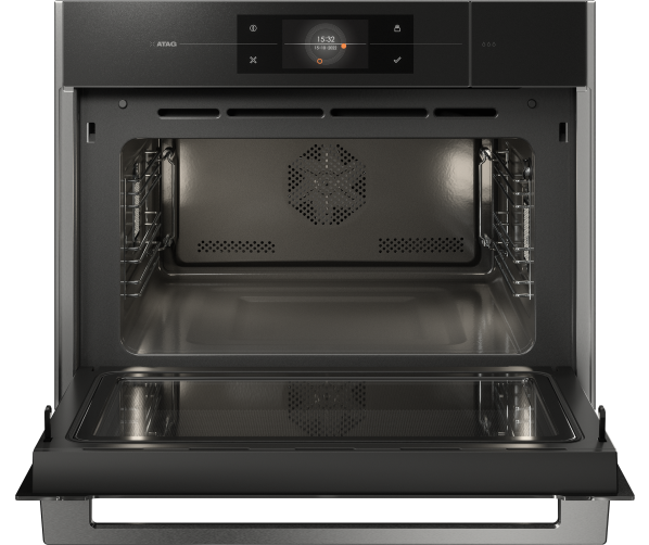 Atag CSX4674M inbouw zwart glas combi-stoomoven met magnetron