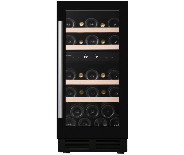 Dunavox DAUF-32.78DB inbouw wijnkoelkast - zwart