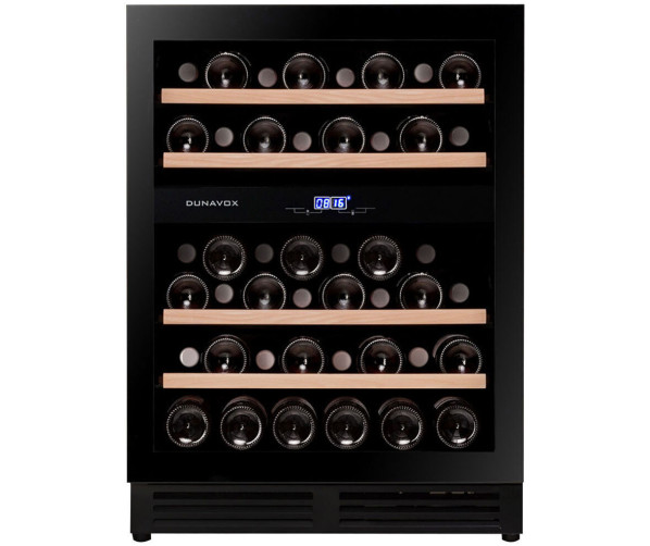 Dunavox DAUF-45.125DB.TO inbouw wijnkoelkast - zwart