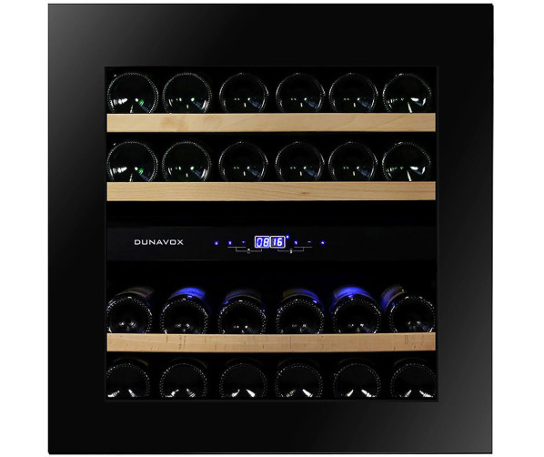 Dunavox DAVG-25.63DB.TO inbouw wijnkoelkast -  zwart