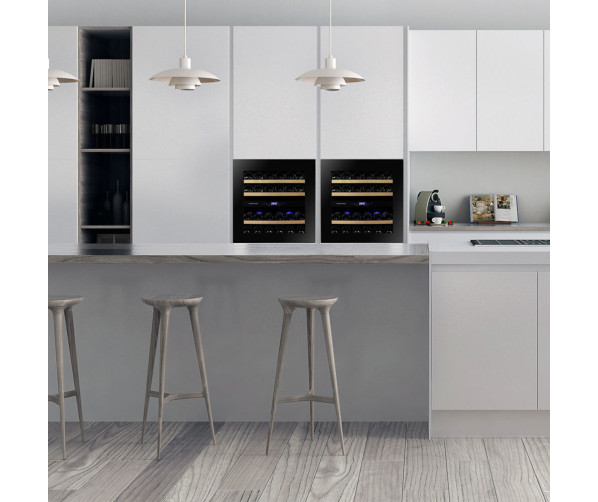 Dunavox DAVG-25.63DB.TO inbouw wijnkoelkast -  zwart
