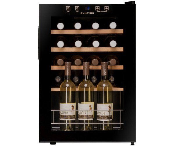 Dunavox DXFH-20.62 vrijstaande wijnkoelkast - zwart