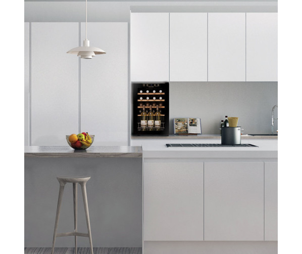 Dunavox DXFH-20.62 vrijstaande wijnkoelkast - zwart