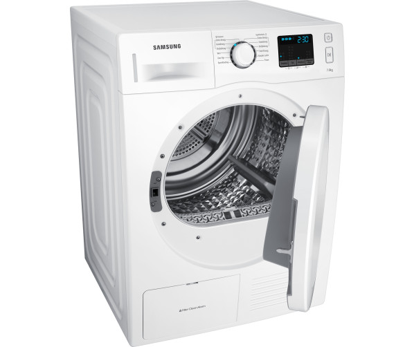 De SAMSUNG warmtepomp droger DV70F5E0HGW is voorzien van een super zuinig energieklasse A - 50% label