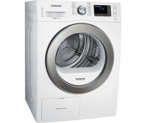 Dankzij de warmtepomp techniek in de DV90F5E6HGW behaald deze droger een A-50% label