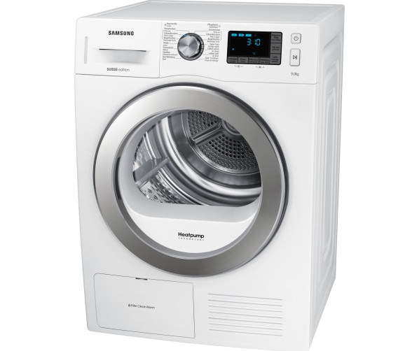 De DV90F5E6HGW is perfect te combineren met de bijpassende SAMSUNG wasmachine