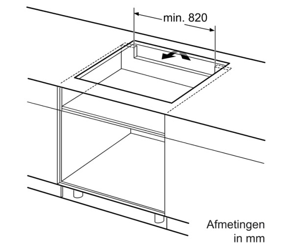 De ontluchting van de SIEMENS inductie kookplaat EH975SK11E is een belangrijk punt.