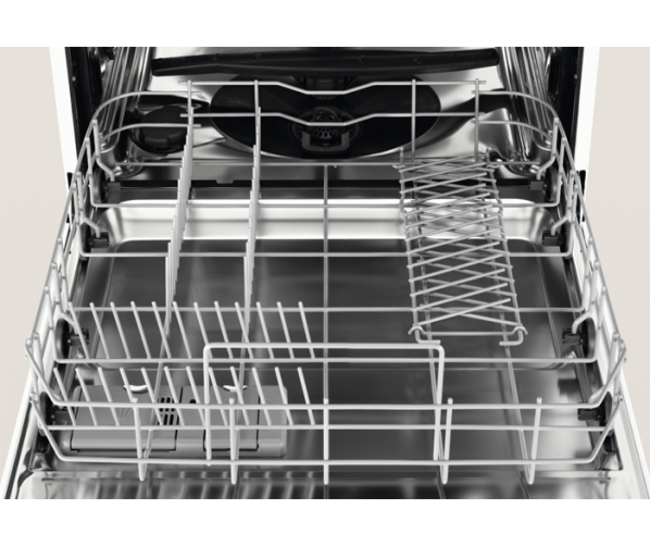 De onderkorf van de Electrolux ESI5530LOX inbouw vaatwasser is voorzien van neerklapbare steunen
