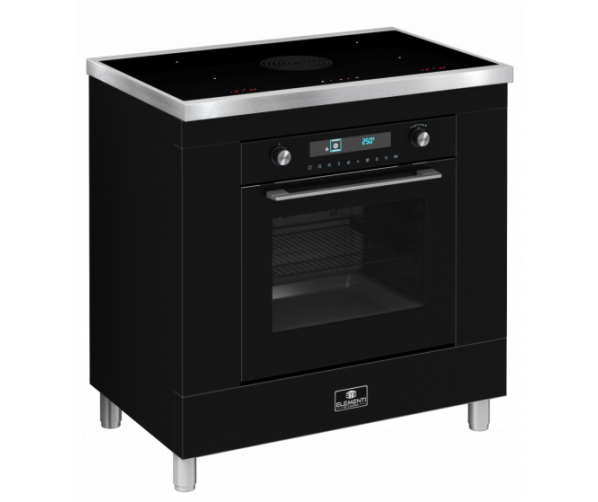 Elementi di Cucina IK9024-MZ-IX inductie fornuis met afzuiging - mat zwart