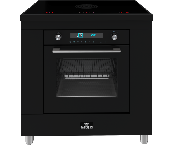 Elementi di Cucina IK9024-MZ inductie fornuis met afzuiging - mat-zwart
