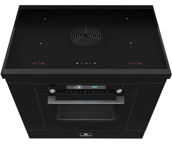 Elementi di Cucina IK9024-ZW inductie fornuis met afzuiging en magnetron - zwart