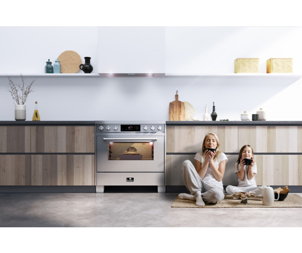 Elementi di Cucina EC9036-IX-S inductie fornuis - klassiek - rvs