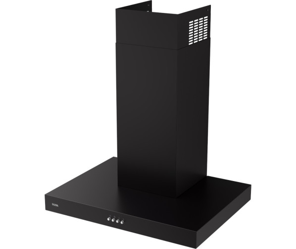 Etna AB260ZT strakke wand afzuigkap - zwart - 60 cm.