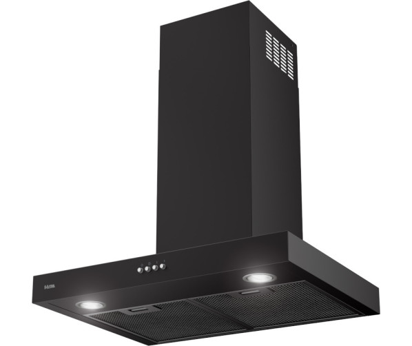 Etna AB260ZT strakke wand afzuigkap - zwart - 60 cm.