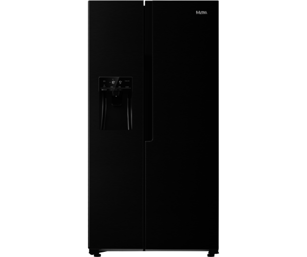 Etna AKV378IZWA side-by-side koelkast - blacksteel