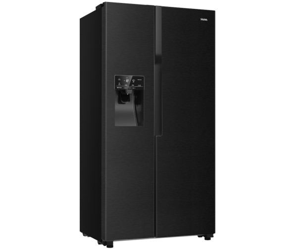 Etna AKV378IZWA side-by-side koelkast - blacksteel