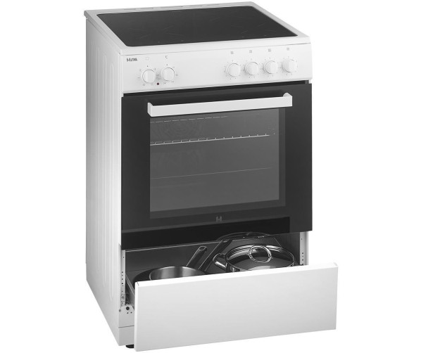 Etna FIV560WIT inductie fornuis - wit - 2-fasen aansluliting