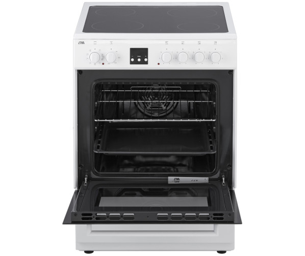 De multifunctionele oven van de Etna FKV761WIT heeft een inhoud van 65 liter
