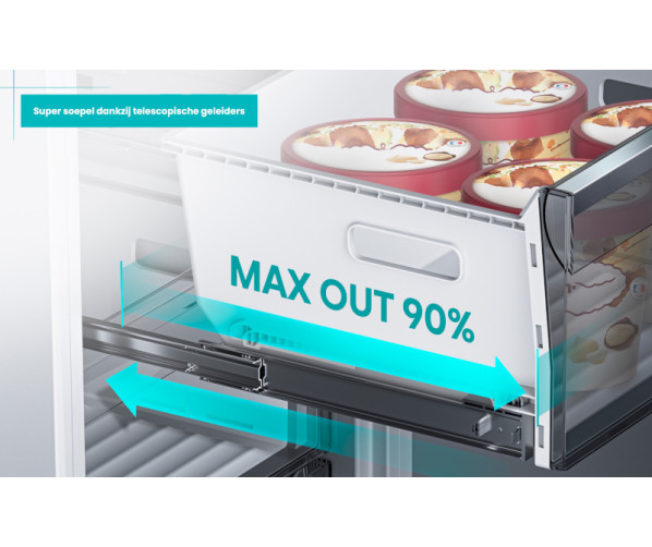 Etna KCD9194CNF inbouw koelkast - nis 194 cm.