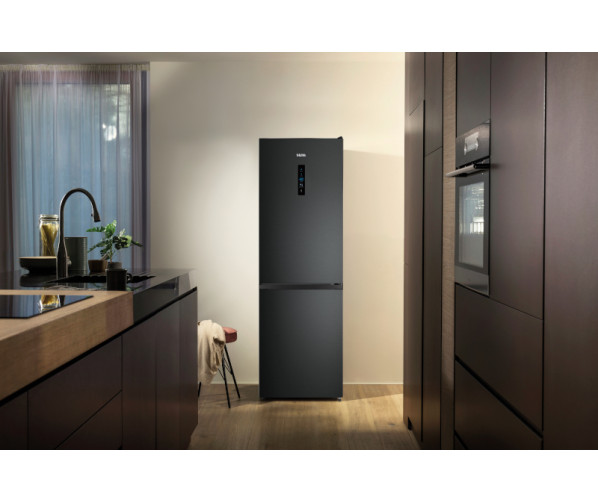 Etna KCV186NZWA koel/vriescombinatie - blacksteel