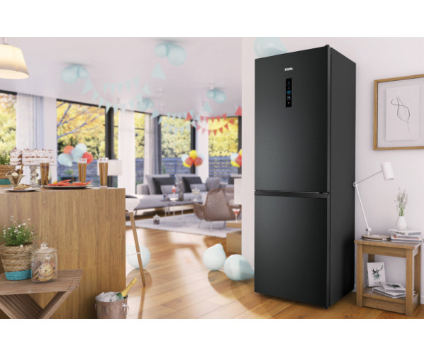 Etna KCV186NZWA koel/vriescombinatie - blacksteel