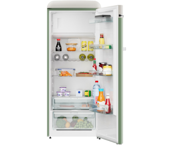 Etna RBT1154GRO groene koelkast - retro