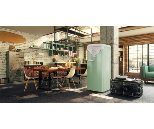 Etna RBT1154GRO groene koelkast - retro