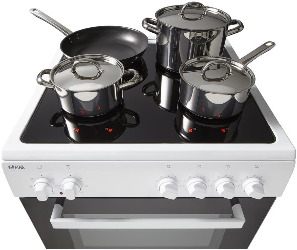 Etna FIV560WIT inductie fornuis - wit - 2-fasen aansluliting