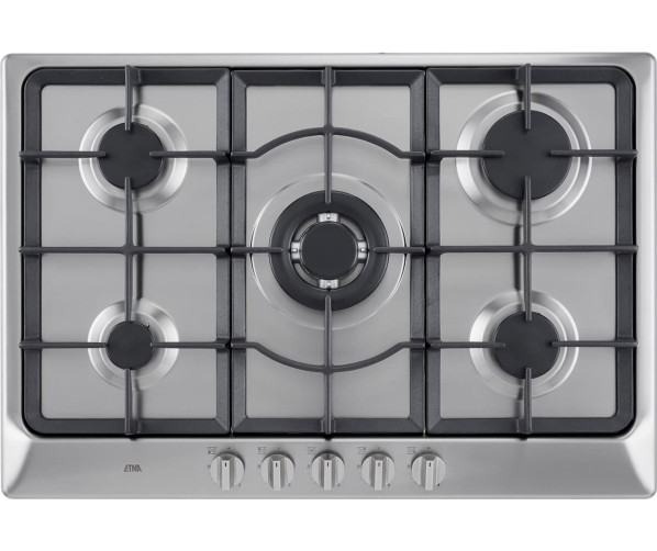 ETNA KG675RVSA inbouw gas kookplaat - 75 cm. breed